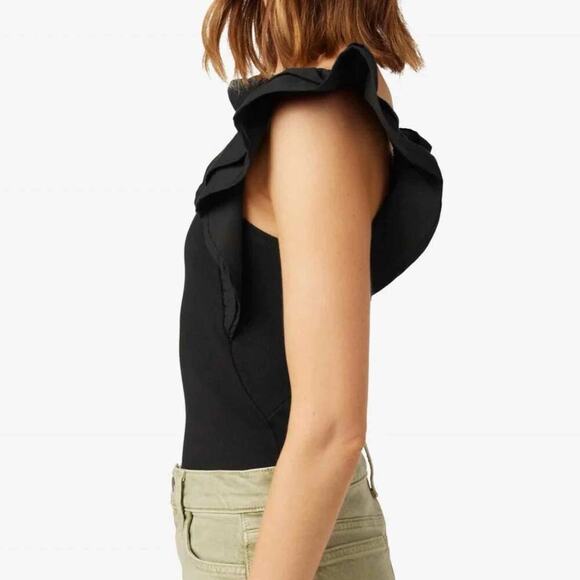 Joe’s Jeans The Leslie Summer Minimalist Contemporary Top Size Medium Black - Picture 9 of 11